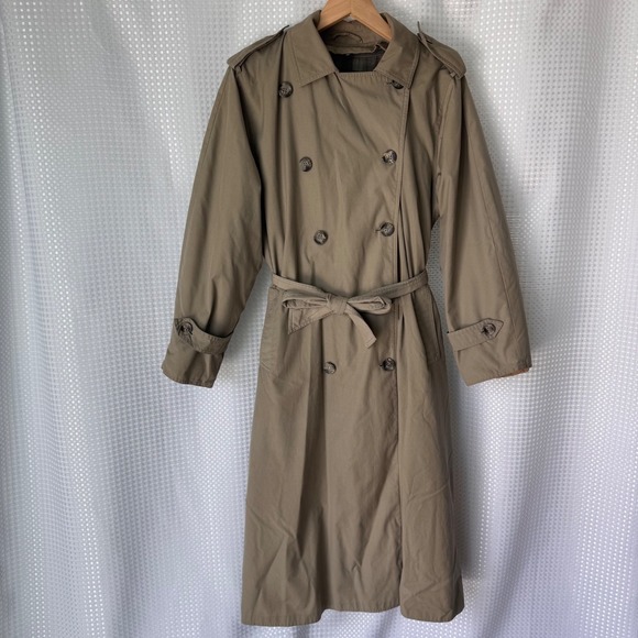 C&A Jackets & Blazers - Vintage C&A Trench Mac Double Breasted Belted Coat Size 38